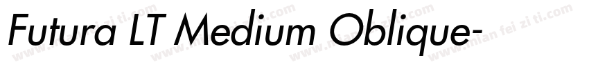 Futura LT Medium Oblique字体转换